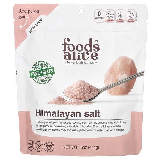 Foods Alive, Himalayan Salt, Fine Ground, 16 oz (454 g)