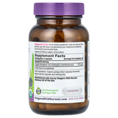 Oregon's Wild Harvest, Organic Astragalus, 90 Organic Vegan Capsules (375 mg per Capsule)