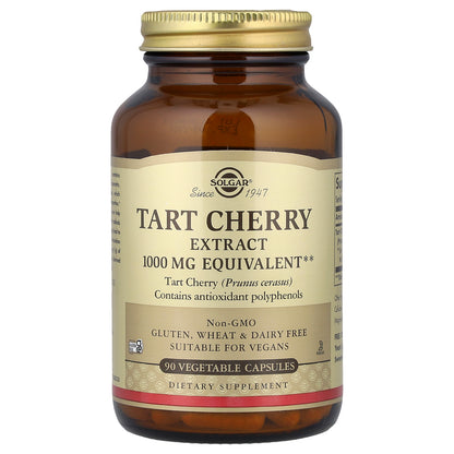Solgar, Tart Cherry Extract, 1,000 mg, 90 Vegetable Capsules