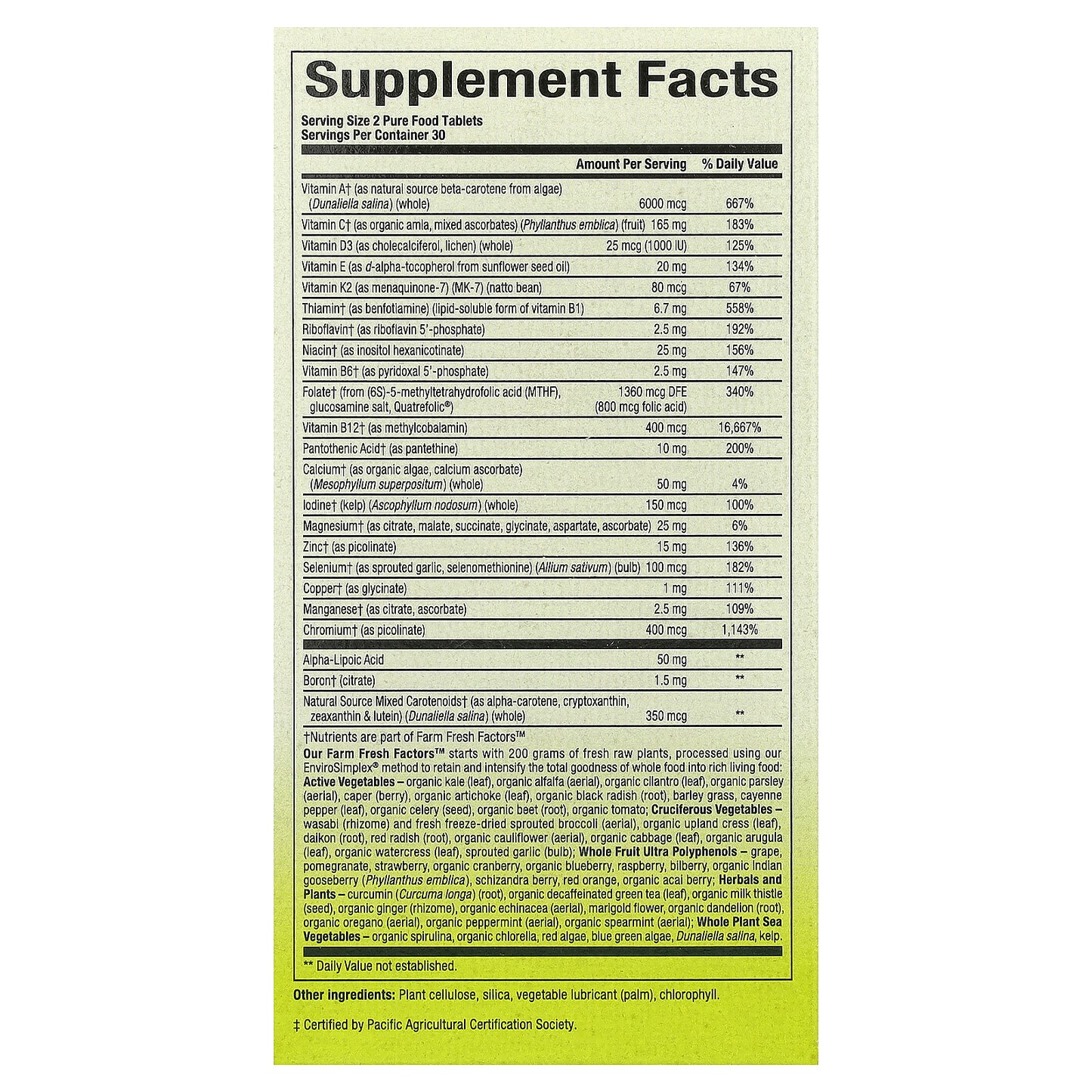 Natural Factors, Whole Earth & Sea®, Women's 50+ Multivitamin & Mineral, 60 Tablets