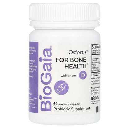 BioGaia, Osfortis with Vitamin D, 60 Probiotic Capsules