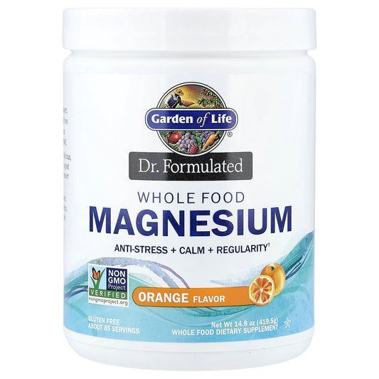 Garden of Life, Dr. Formulated, Whole Food Magnesium, Orange, 14.8 oz (419.5 g)