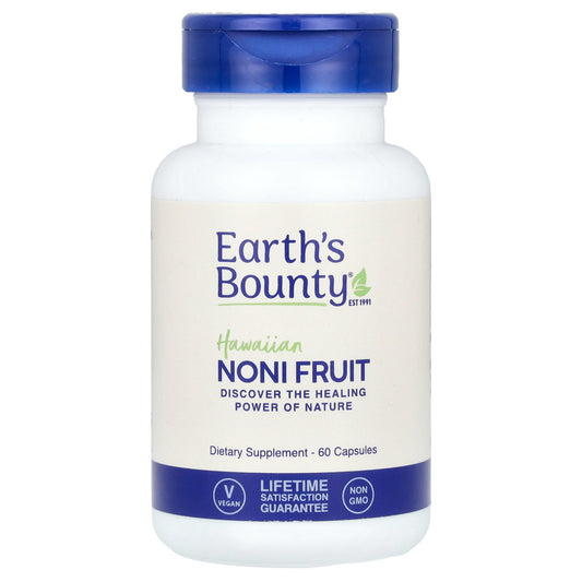 Earth's Bounty, Hawaiian Noni Fruit, 60 Capsules (500 mg per Capsule)