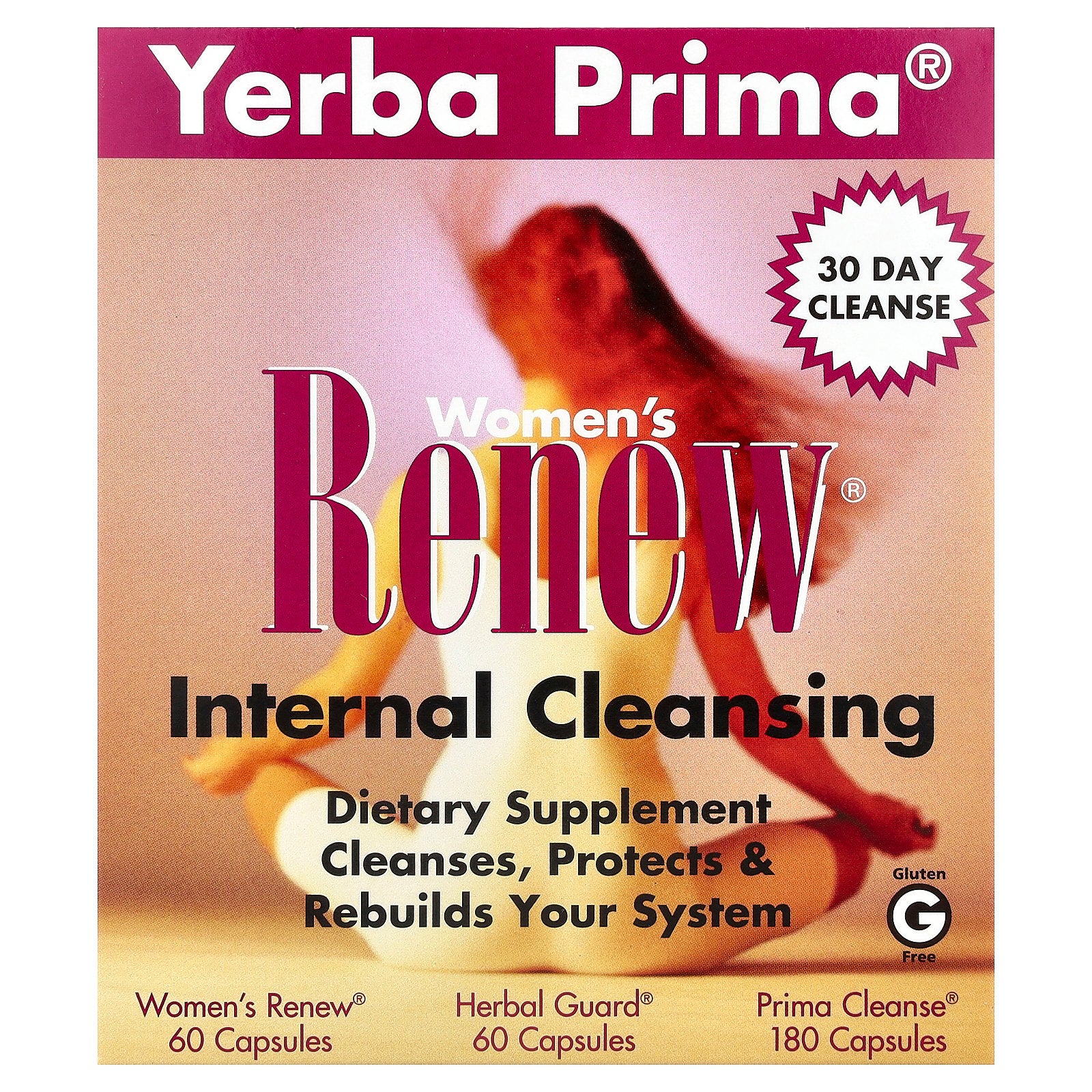 Yerba Prima, Women's Renew® Internal Cleansing, 3 Part Program, 300 Capsules