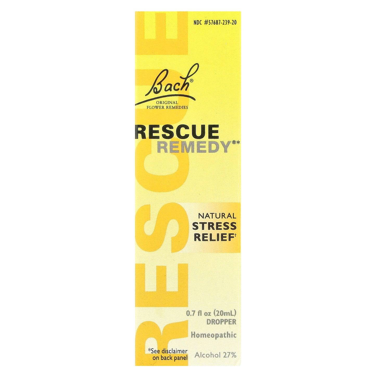 Bach, Original Flower Remedies, Rescue Remedy®, Natural Stress Relief, 0.7 fl oz (20 ml)