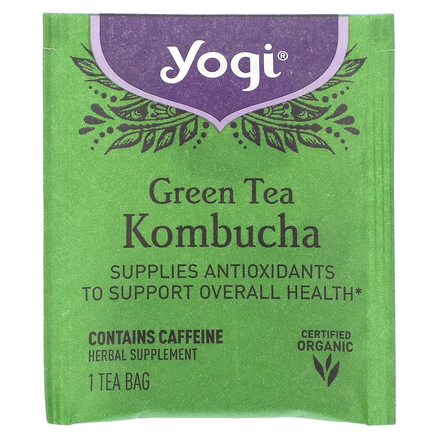 Yogi Tea, Green Tea Kombucha, 16 Tea Bags, 1.12 oz (32 g)