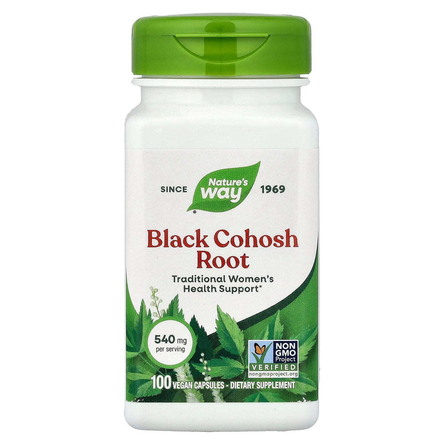 Nature's Way, Black Cohosh Root, 540 mg, 100 Vegan Capsules