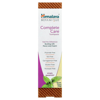 Himalaya, Botanique, Complete Care Toothpaste, Simply Spearmint, 5.29 oz (150 g)