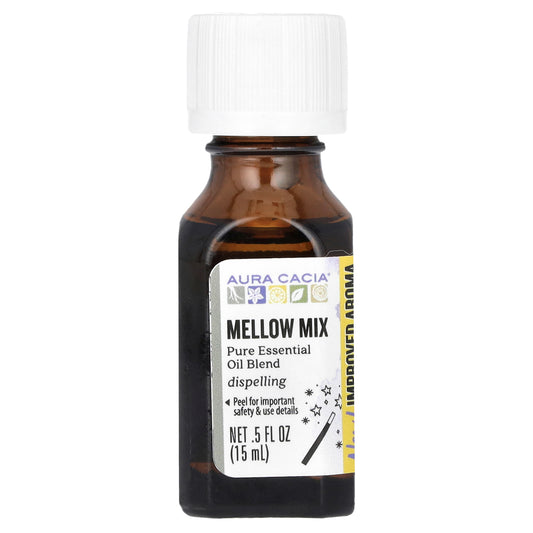 Aura Cacia, Pure Essential Oil Blend, Mellow Mix, 0.5 fl oz (15 ml)