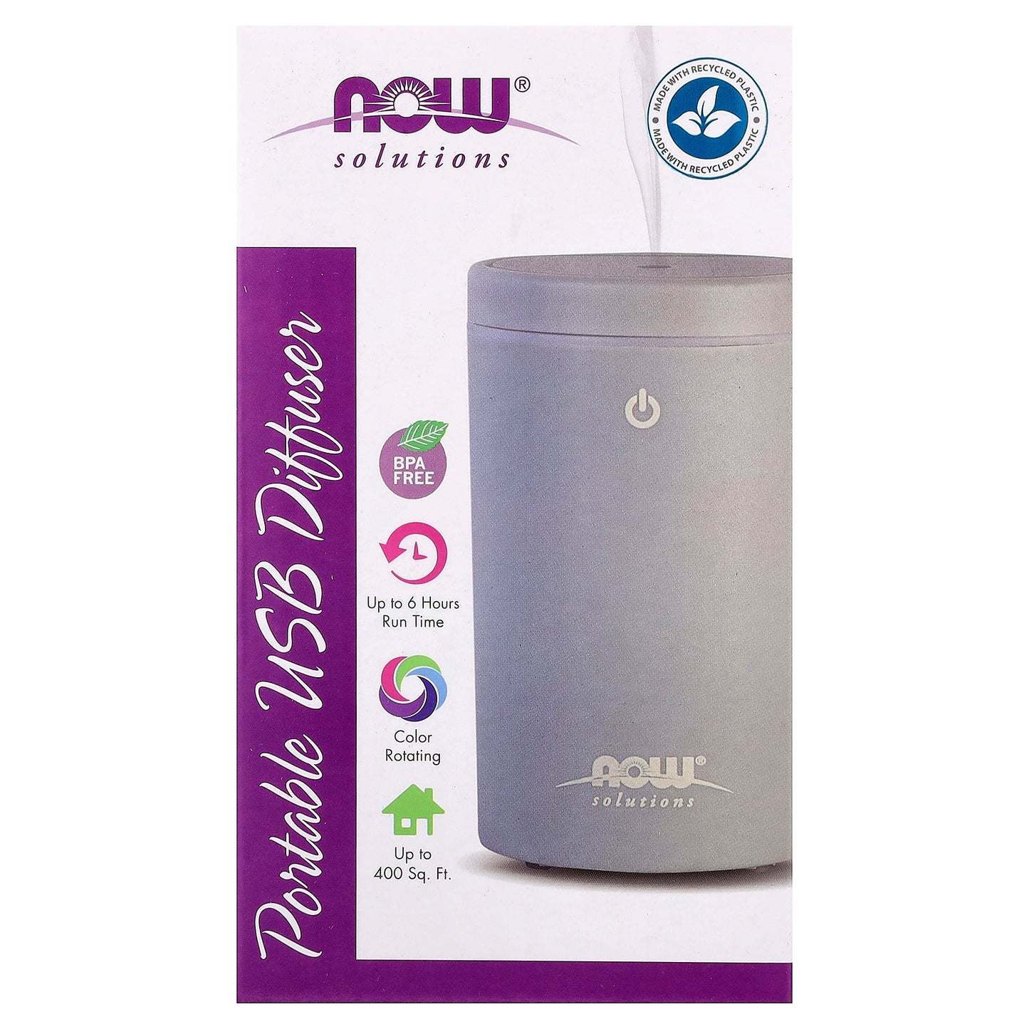 NOW Foods, Solutions, Portable USB Oil Diffuser, 1 Diffuser