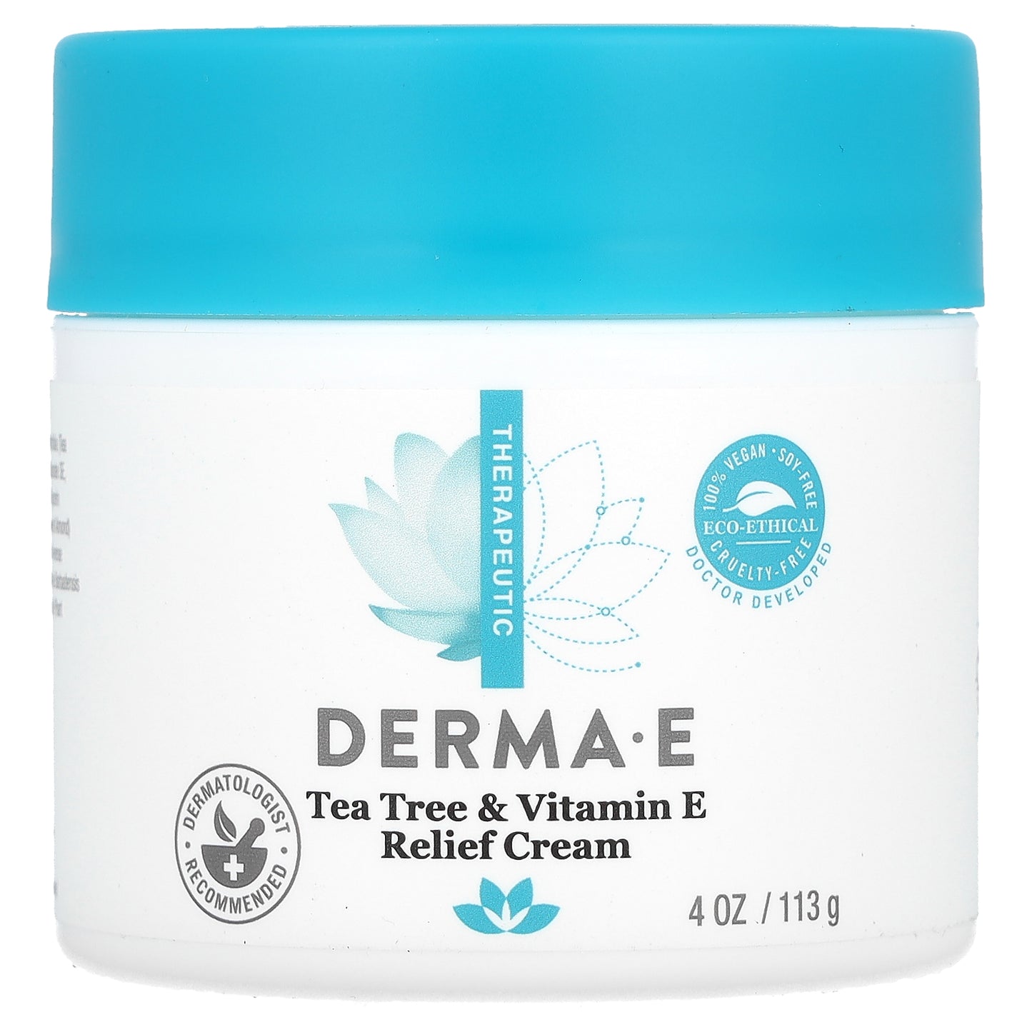 DERMA E, Tea Tree & Vitamin E Relief Cream, 4 oz (113 g)