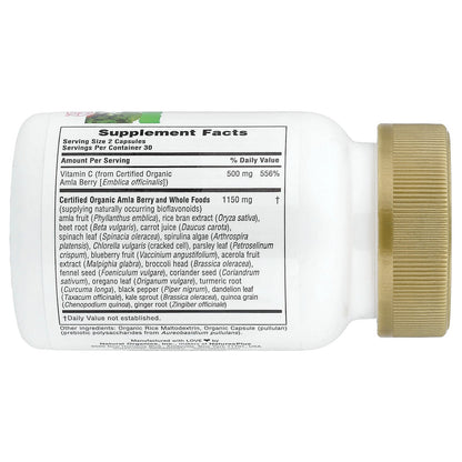 NaturesPlus, Source of Life Garden®, Vitamin C, Amla Berry, 60 Vegan Capsules