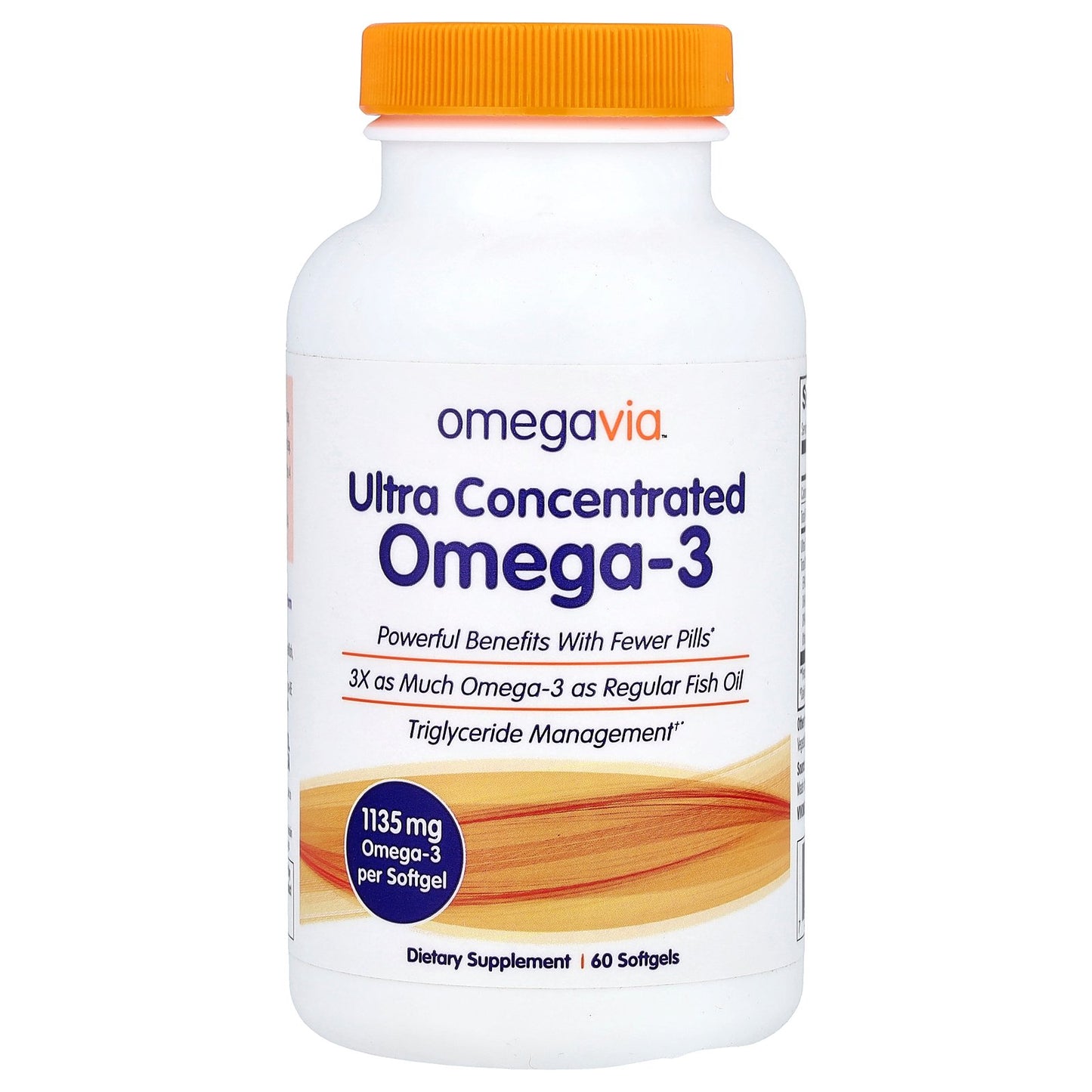 OmegaVia, Ultra Concentrated Omega-3, 1,135 mg, 60 Softgels