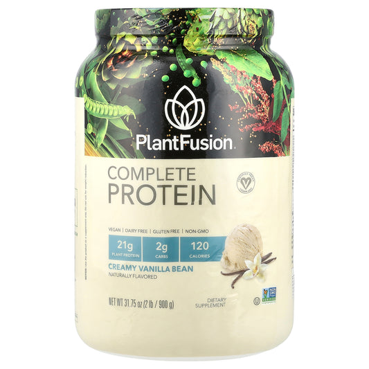 PlantFusion, Complete Protein, Creamy Vanilla Bean, 2 lb (900 g)