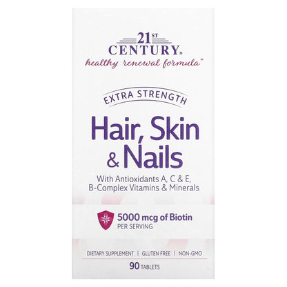 21st Century, Hair, Skin & Nails, 90 Tablets