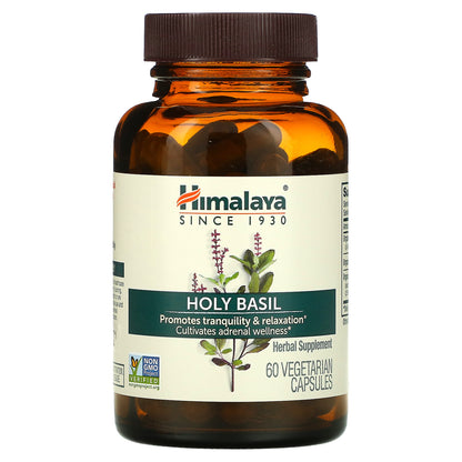 Himalaya, Holy Basil, 60 Vegetarian Capsules