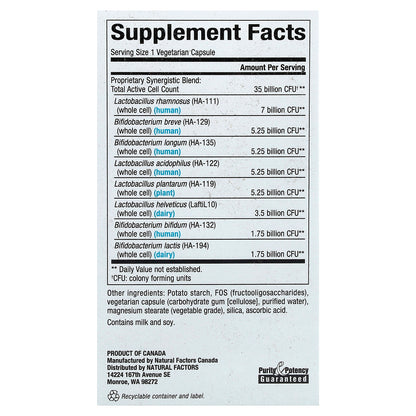 Natural Factors, Ultimate Probiotic Senior's, 30 Vegetarian Capsules