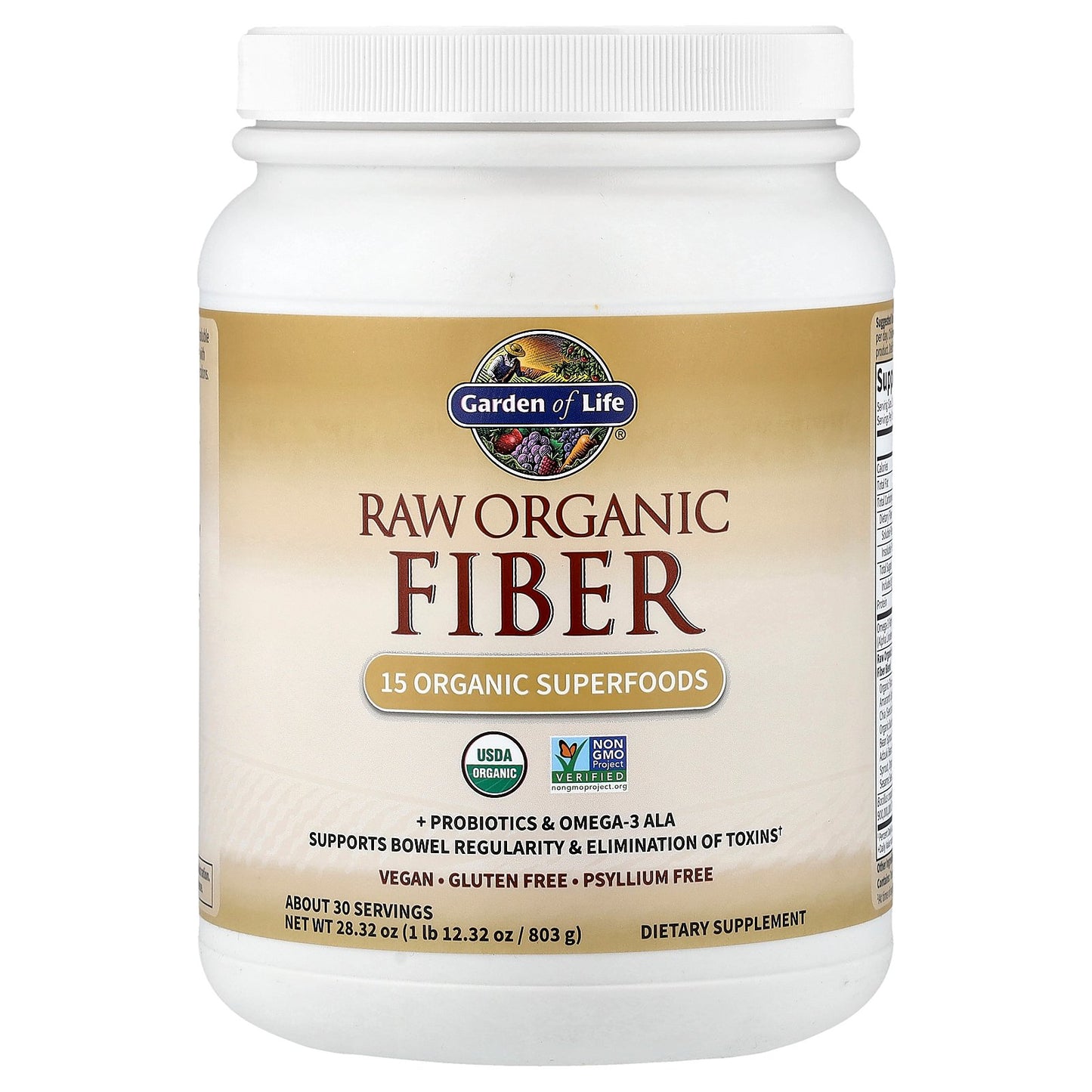 Garden of Life, RAW Organic Fiber, 1 lb, 12.32 oz (803 g)
