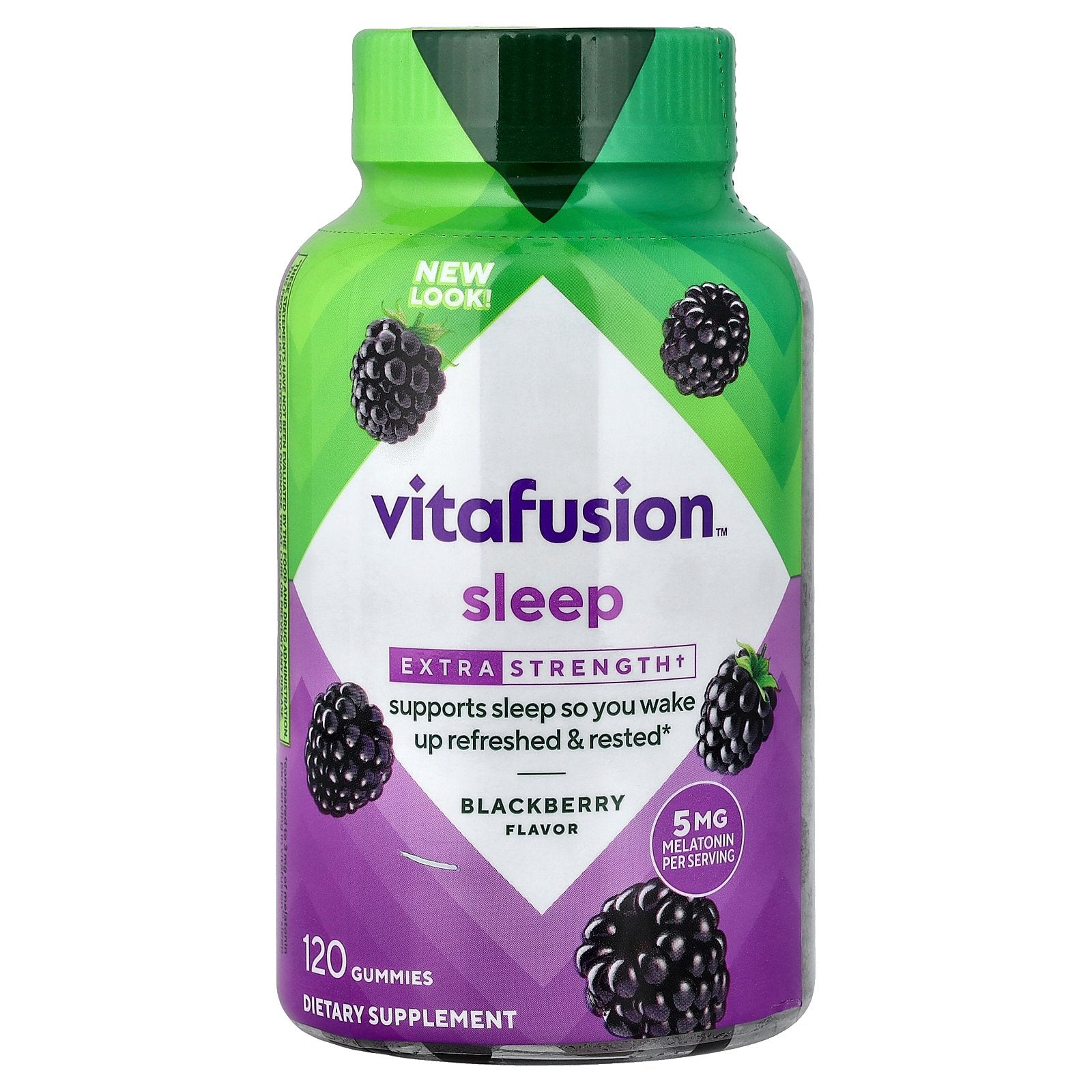 VitaFusion, Sleep, Melatonin Gummies, Blackberry, 120 Gummies (2.5 mg per Gummy)