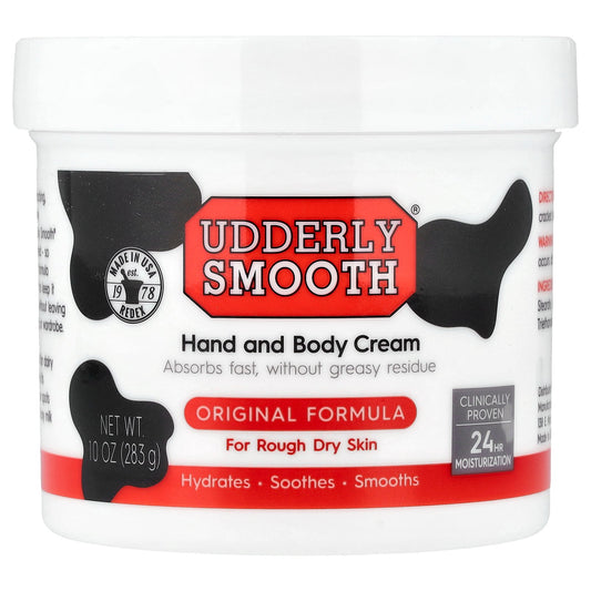 Udderly Smooth, Hand and Body Cream, For Rough Dry Skin, Original Formula, 10 oz (283 g)