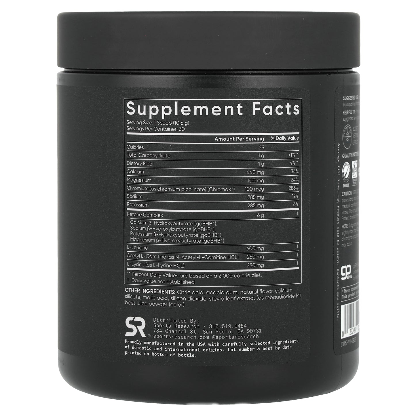 Sports Research, Keto+, Raspberry Lemonade, 11.2 oz (318 g)