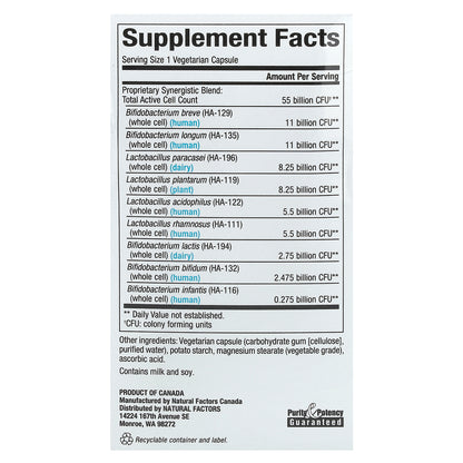 Natural Factors, Ultimate Probiotic, Critical Care, 55 Billion CFU, 30 Vegetarian Capsules