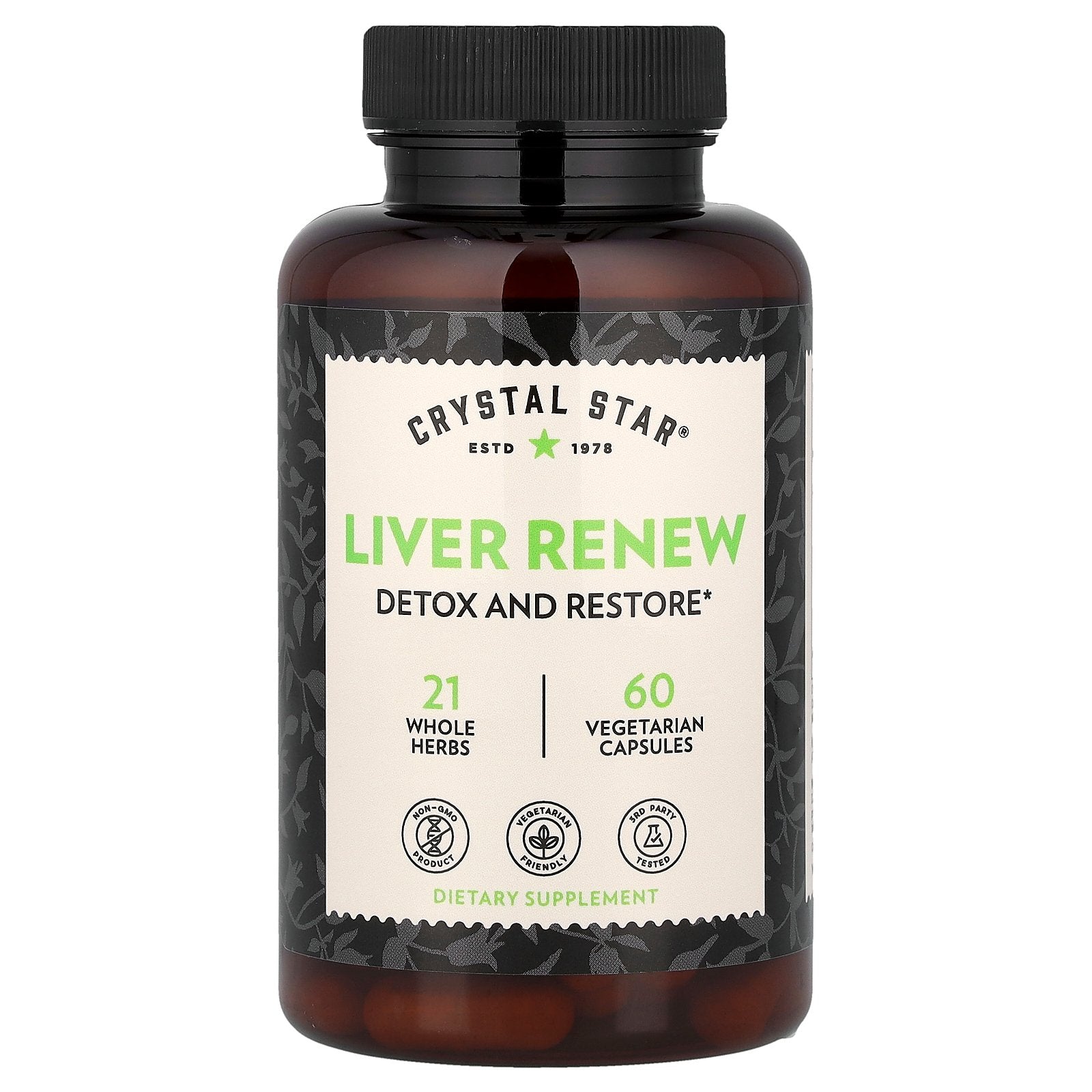 Crystal Star, Liver Renew, 60 Vegetarian Capsules