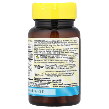 Mason Natural, Fat Burner Plus Super Citrimax®, 60 Tablets