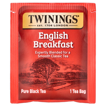 Twinings, Pure Black Tea, English Breakfast, 100 Tea Bags, 7.05 oz (200 g)