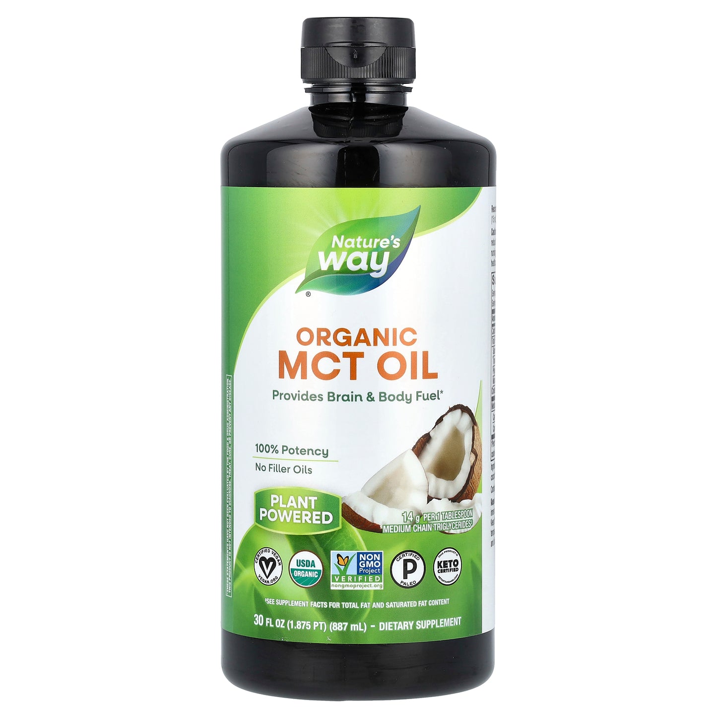 Nature's Way, Organic MCT Oil, 30 fl oz (887 ml)