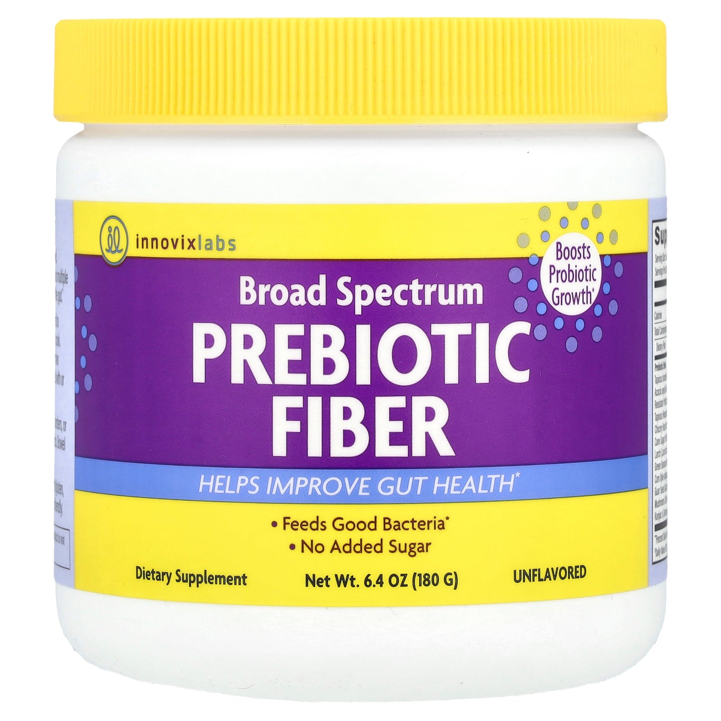 InnovixLabs, Broad Spectrum Prebiotic Fiber, Unflavored, 6.4 oz (180 g)