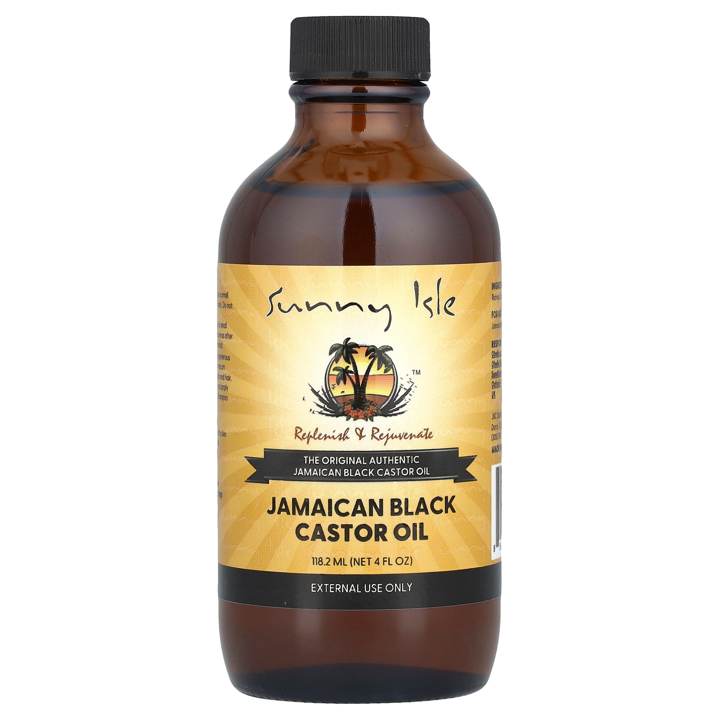 Sunny Isle, Jamaican Black Castor Oil, 4 fl oz (118 ml)