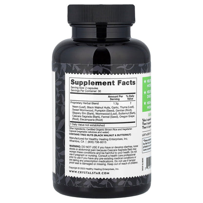 Crystal Star, Para Purge, 60 Vegetarian Capsules