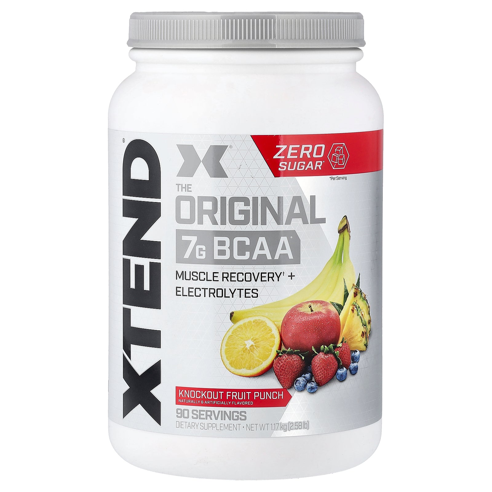 XTEND, 7G BCAA, Knockout Fruit Punch, 2.58 lb (1.17 kg)