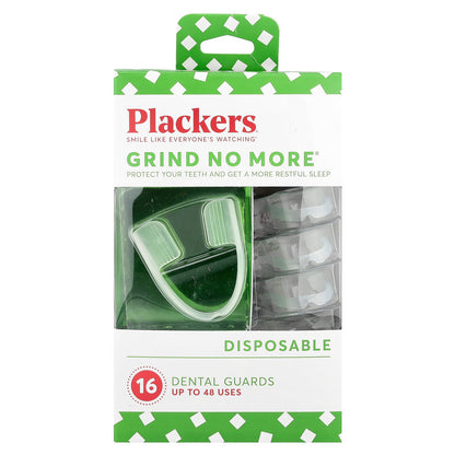 Plackers, Grind No More®, Disposable, Dental Guards, 16 Count
