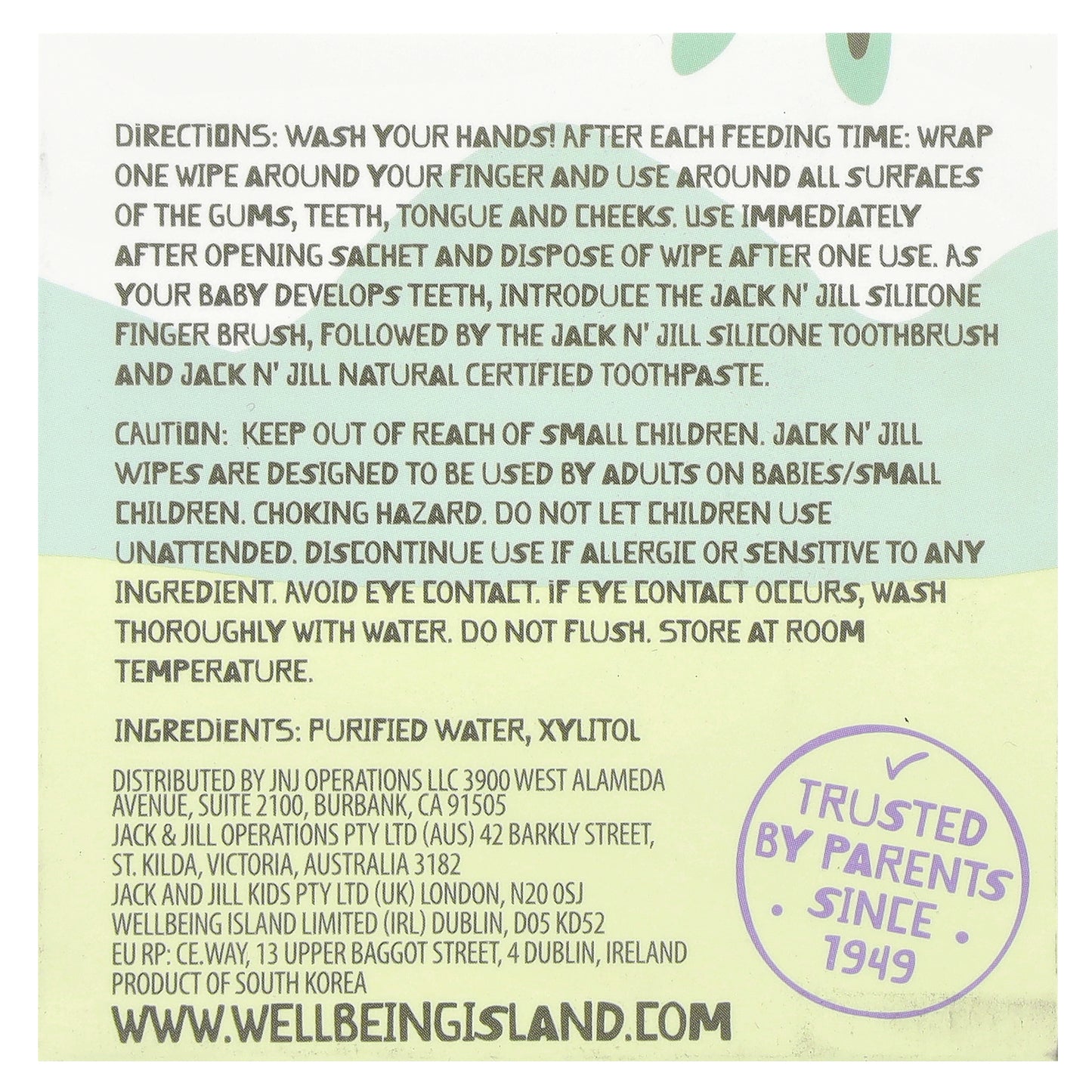 Jack n' Jill, Natural Baby Gum & Tooth Wipes, 25 Wipes