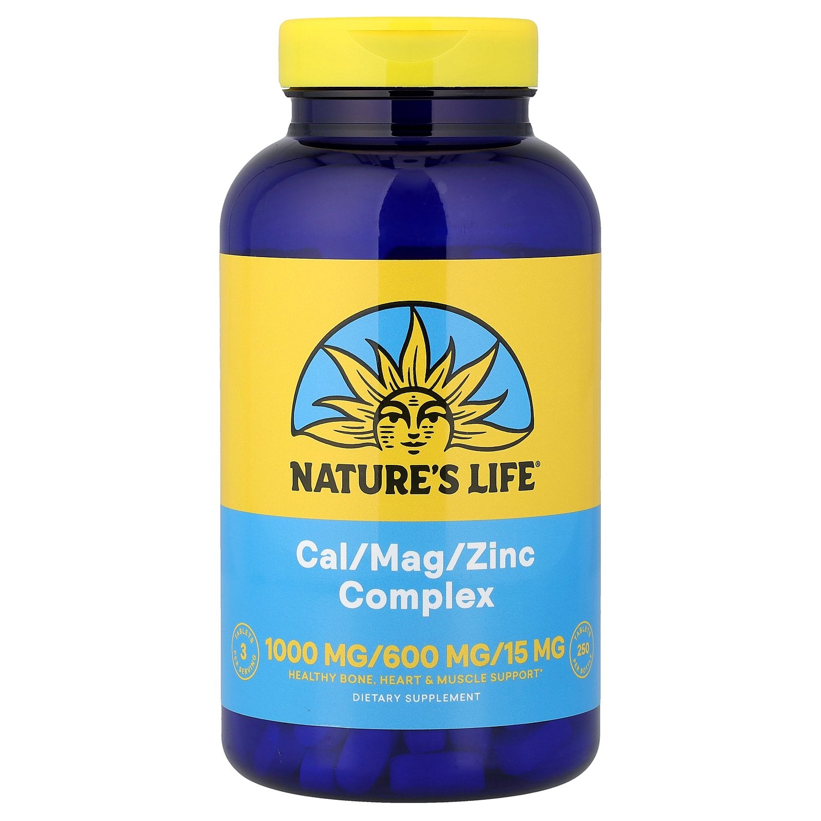 Nature's Life, Cal/Mag/Zinc Complex, 250 Tablets