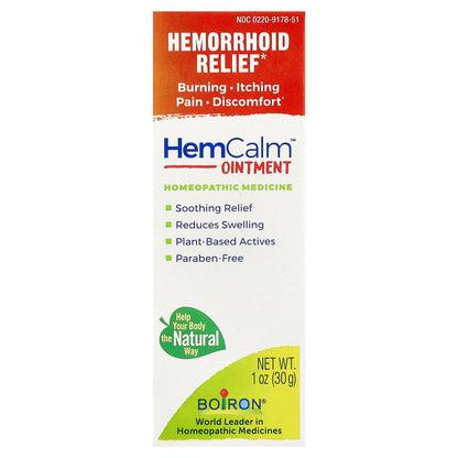 Boiron, HemCalm™ Ointment, 1 oz (30 g)