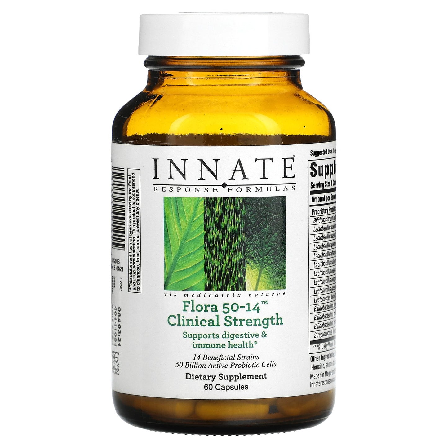 Innate Response Formulas, Flora 50-14, Clinical Strength, 60 Capsules