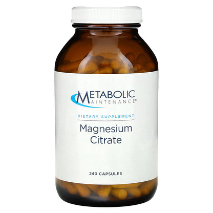 Metabolic Maintenance, Magnesium Citrate, 240 Capsules