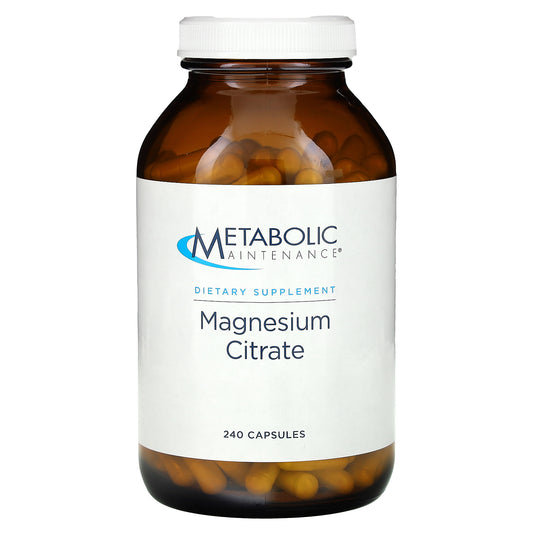 Metabolic Maintenance, Magnesium Citrate, 240 Capsules