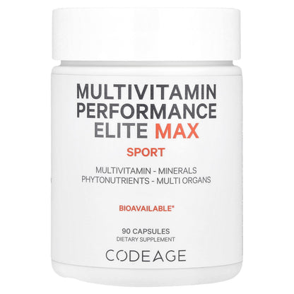 Codeage, Multivitamin Performance Elite Max, Sport , 90 Capsules