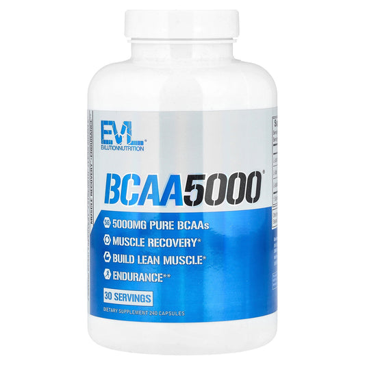 EVLution Nutrition, BCAA5000®, 240 Capsules