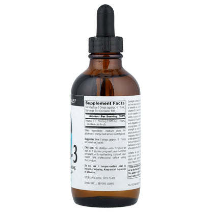 Source Naturals, Vitamin D-3, 4 fl oz (118.28 ml)