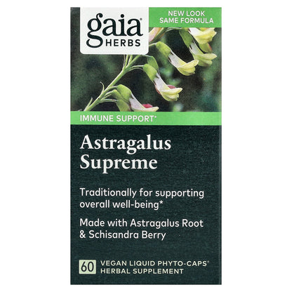 Gaia Herbs, Astragalus Supreme, 60 Vegan Liquid Phyto-Caps