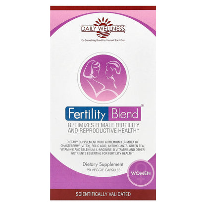 Daily Wellness Company, Fertility Blend® for Women, 90 Veggie Capsules