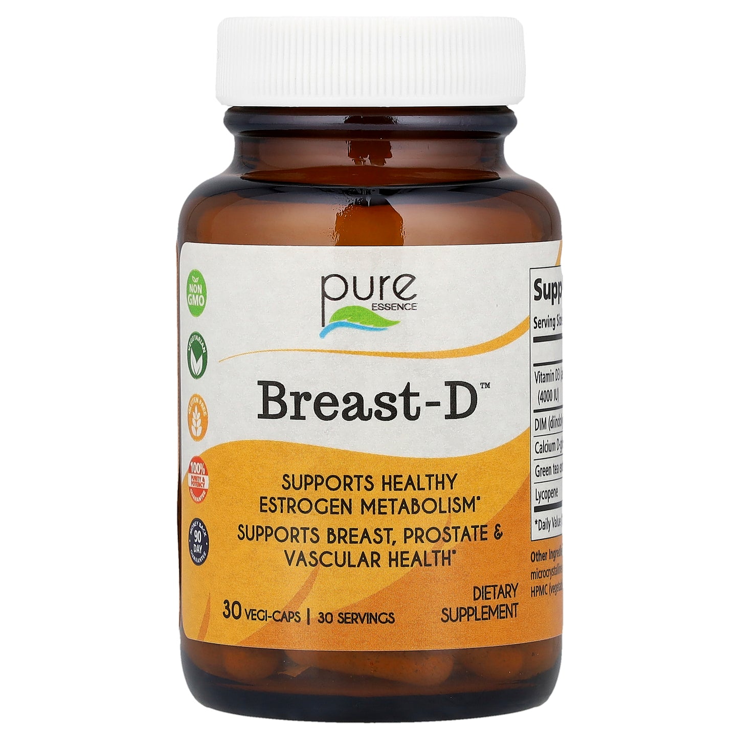 Pure Essence, Breast-D™, 30 Vegi-Caps