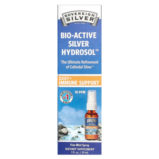 Sovereign Silver, Bio-Active Silver Hydrosol™, Fine Mist Spray, 10 ppm, 1 fl oz (29 ml)