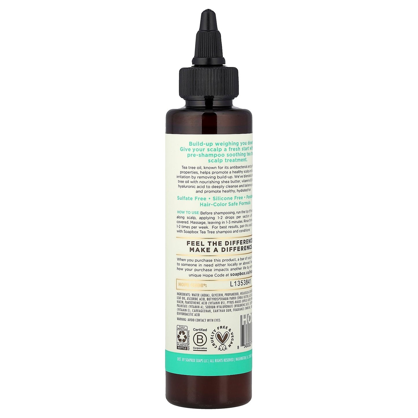 Soapbox, Soothing Scalp Treatment, Tea Tree, 5 fl oz (147 ml)