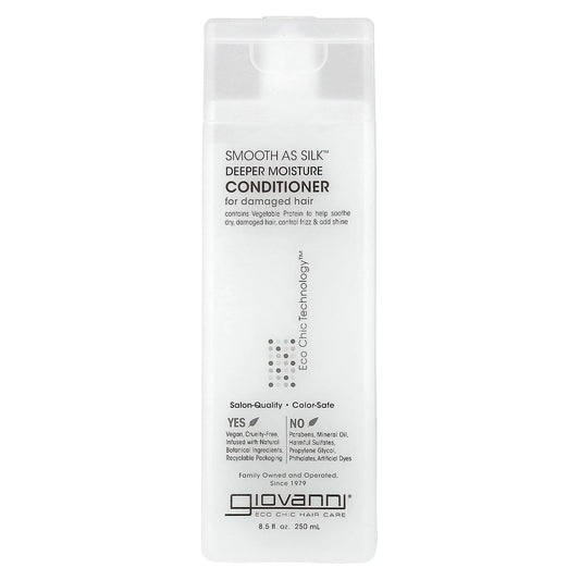 Giovanni, Smooth As Silk™, Deeper Moisture Conditioner, For Damaged Hair, 8.5 fl oz (250 ml)